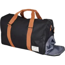 Urban Man Flex Canvas Weekender Black Tan Open